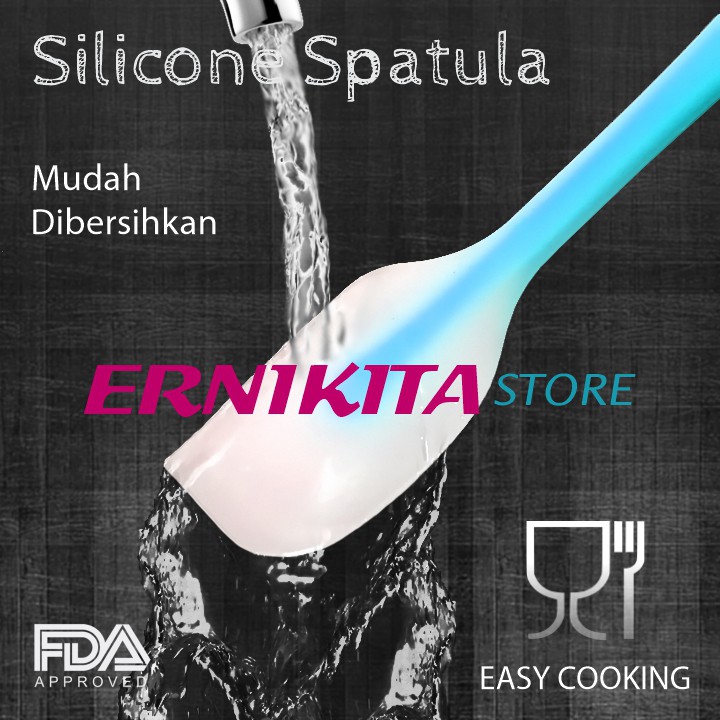Spatula Silikon Food Grade - Spatula Baking - Sendok Kue Tahan Panas