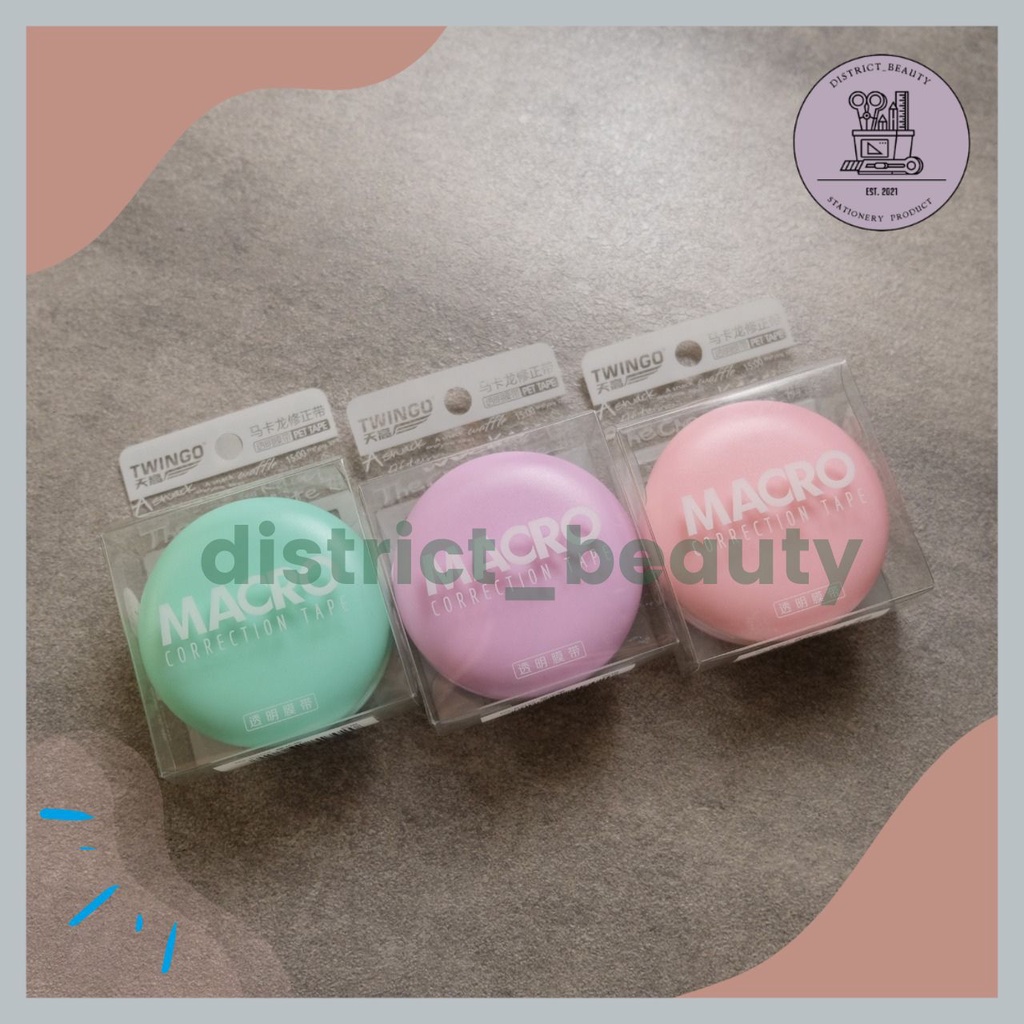 

CORRECTION TAPE MAKARON TIP EX MACARON PENGHAPUS PULPEN TIP-EX KERTAS