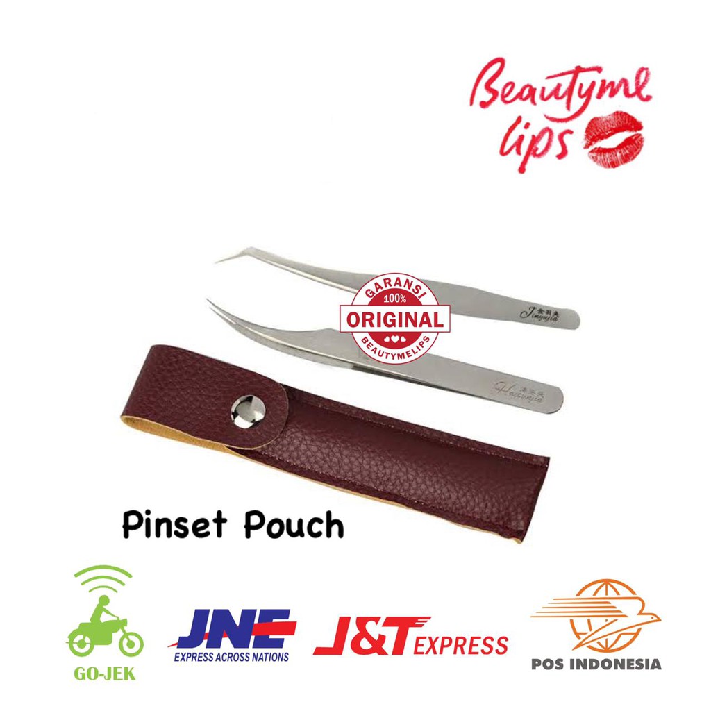 Pinset tweezers tanpa pouch for russian volume eyelash extension / pinset eyelash pingset