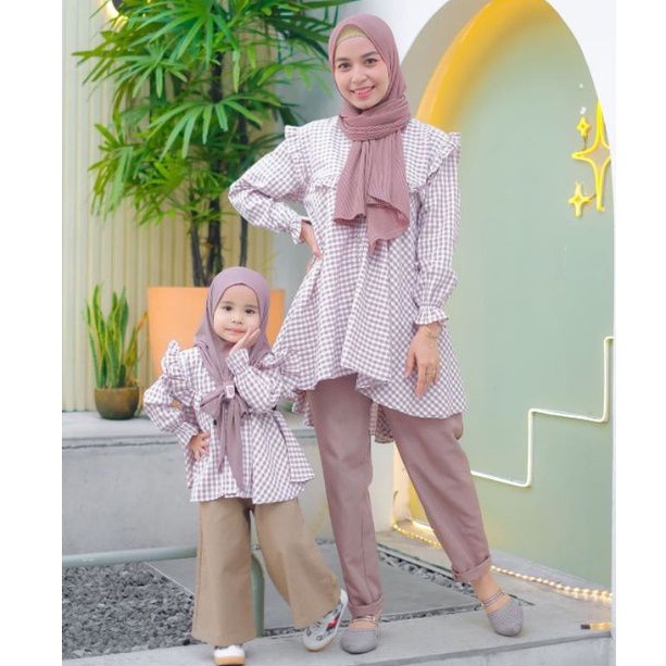 Afsheenastore Tunik Brenda Top By Almahyra kids