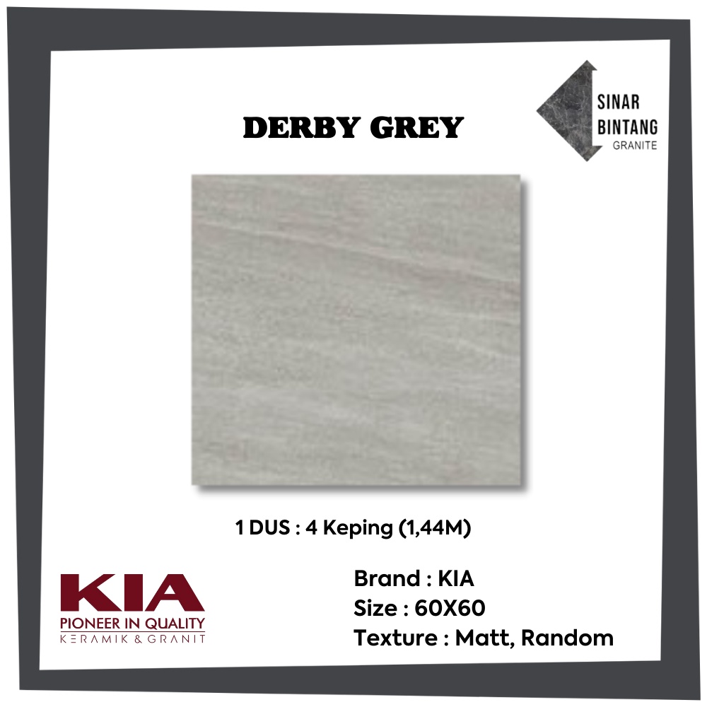 Granit 60X60 | Granit Lantai Derby Grey KIA