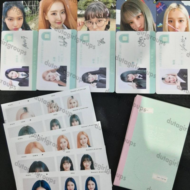 STAYC 2022 SEASON'S GREETINGS [ 청춘 ] sg22 seasons greeting season pc photocard photocards so bad sta