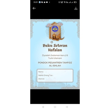 

Buku hafalan tahfidz buku setoran hafalan