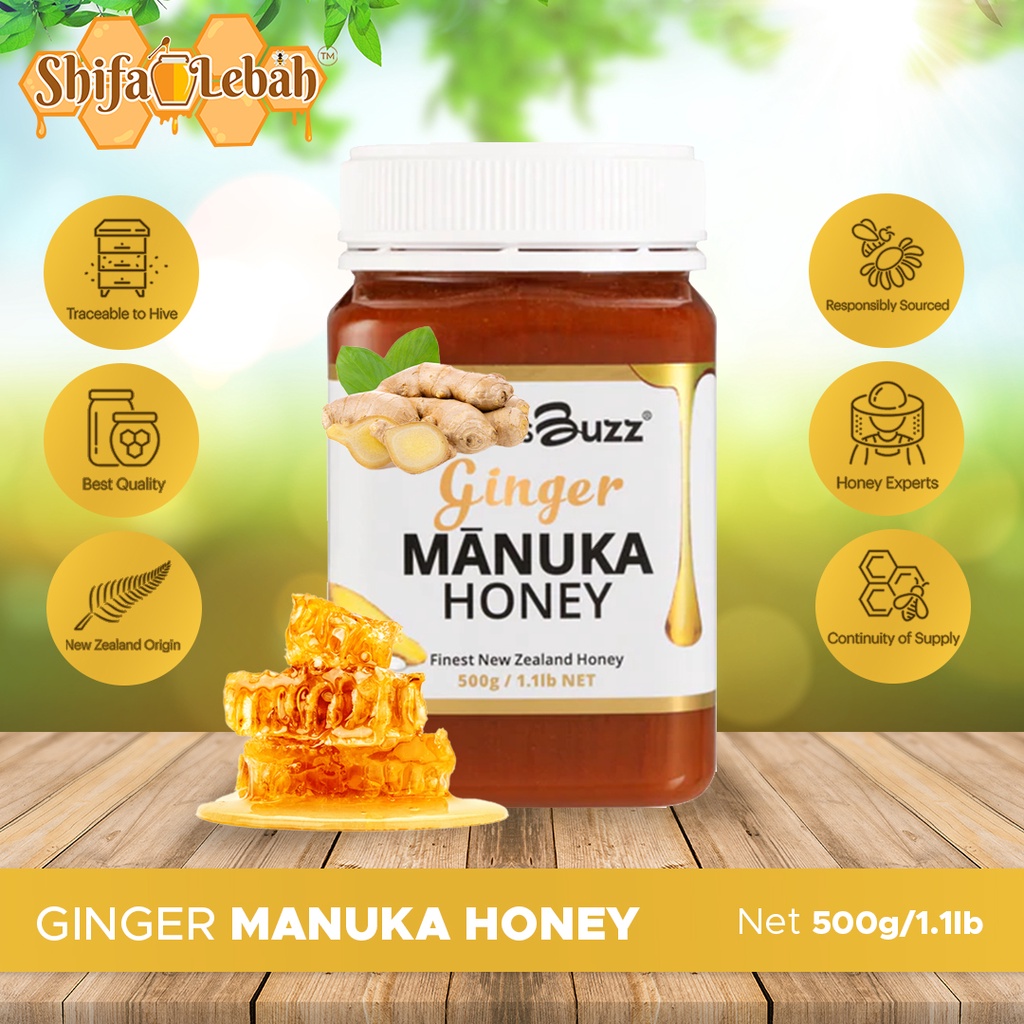 

Natures Buzz Manuka Honey Ginger 500 gram