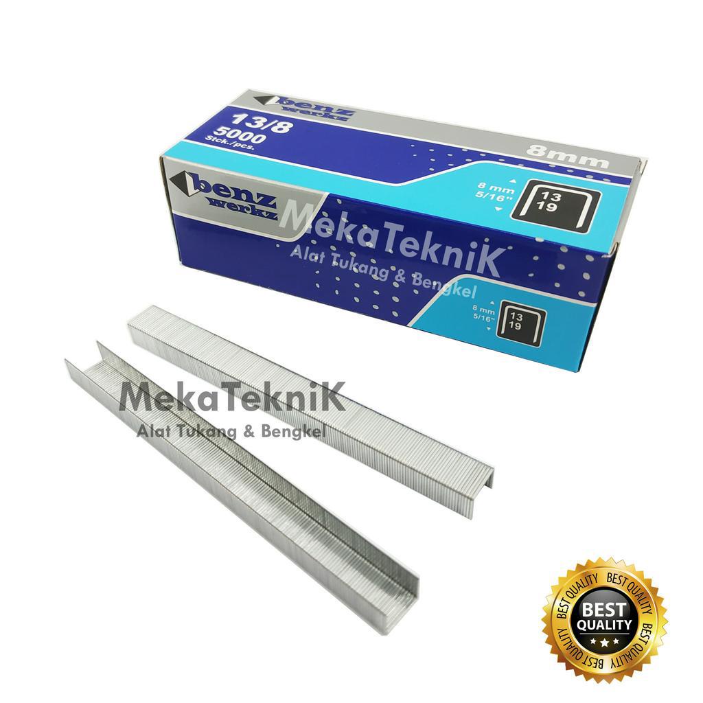 

ANAK STAPLES 8MM X 5000PCS BENZ UNTUK STAPLER HEKTER R23 / ANAK HEKTER / ISI GUN STAPLES