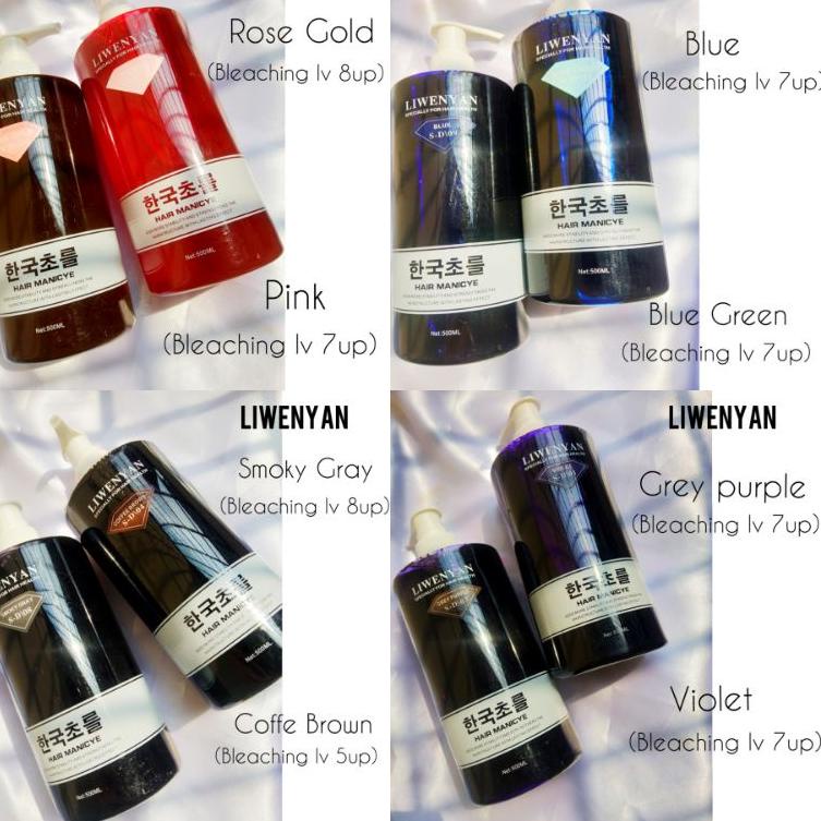 Serbuuuu.. Liwenyan Intense Colors Shampo Shampoo Purple untuk memperbaiki keratin rambut