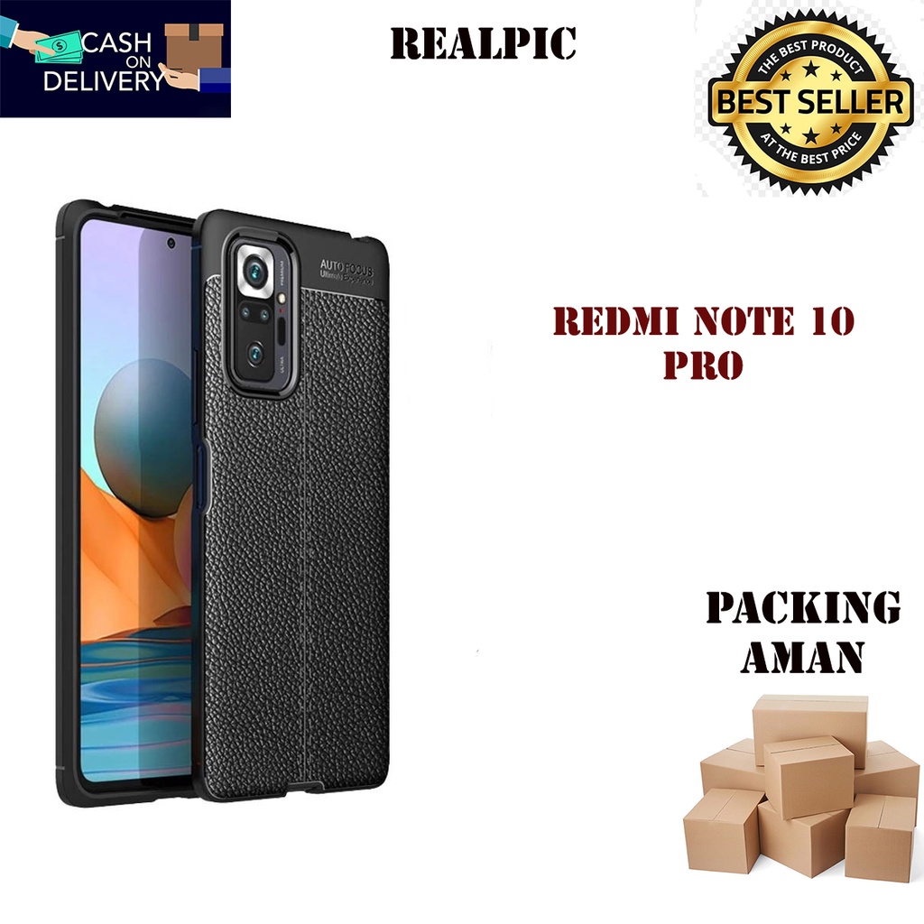 Case Auto Focus Xiaomi Redmi Note 10 Pro Leather Experience SoftCase Slim Ultimate / Casing Kulit