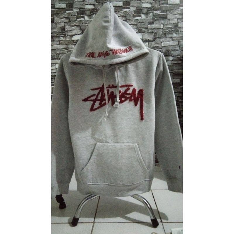 hoodie stussy x champion