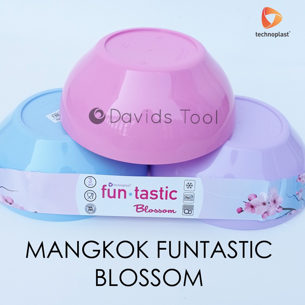 Mangkok Set Plastik Murah Mangkuk Funtastic Blossom