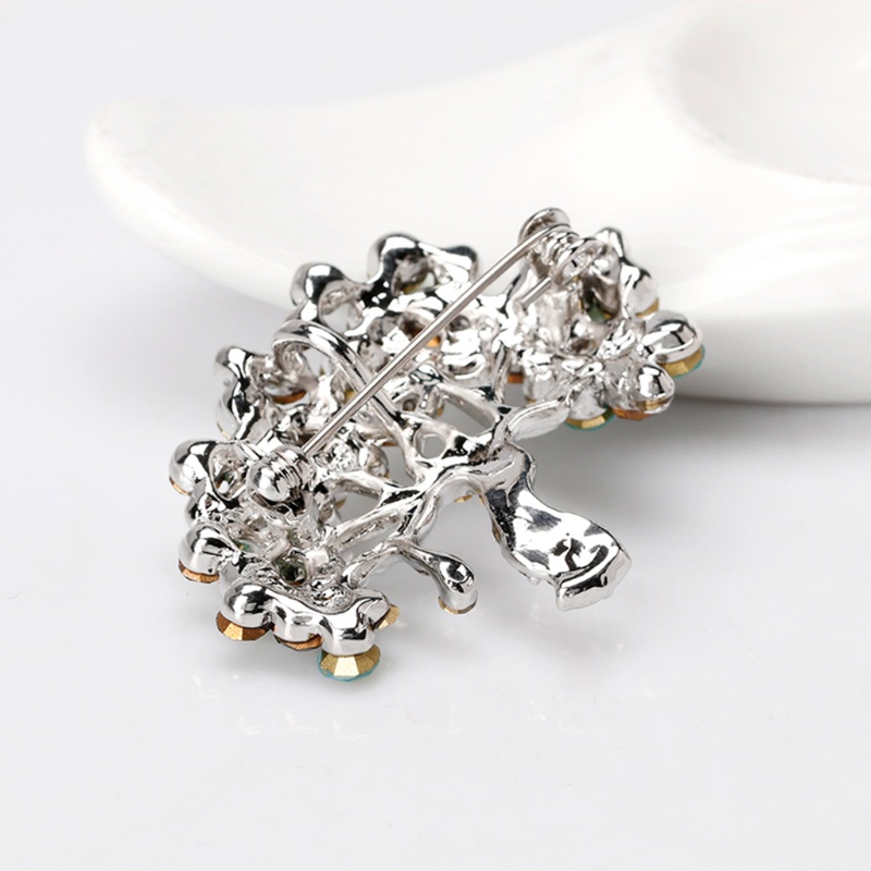 SIY  Tree Plant Brooch Pins Jewelry Women Luxury Shiny Fashion Decoration Corsage