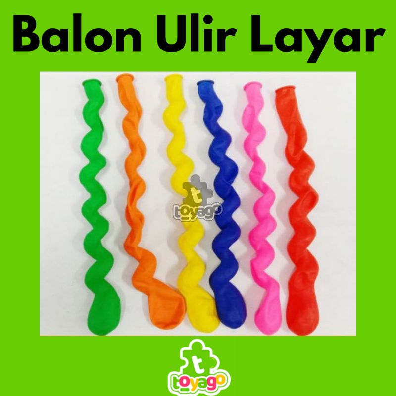 Balon Ulir Panjang Lembaran isi 40 pcs Grosir