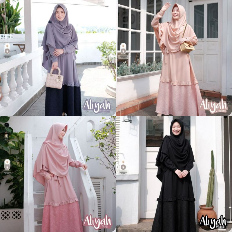 gamis Aliyah set premium by gerai saffa