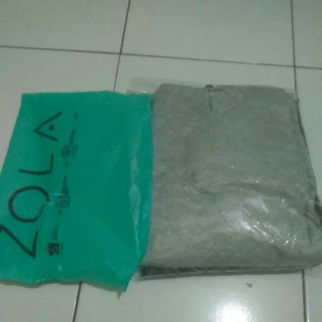 Zola_batik Batik Couple Kebaya Brokat Selendang Ayushita Panjang Series - Monaka