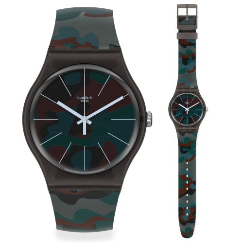 SWATCH SUOB175 - Jam Tangan Pria - Camoucity - Biru