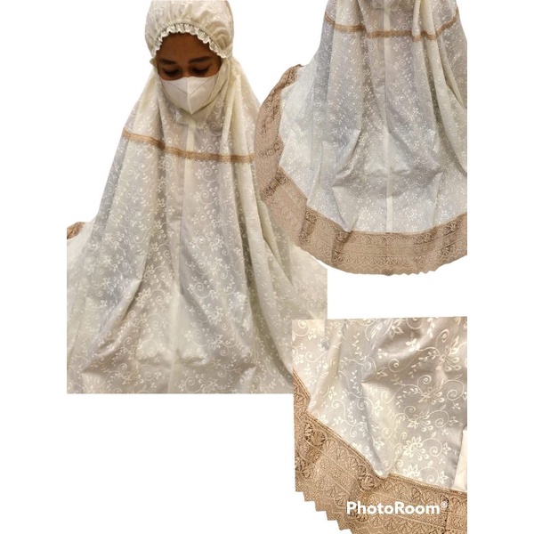 Mukenah siti khadijah katun bordil jumbo dws pastelena(grosir/ecer murah)