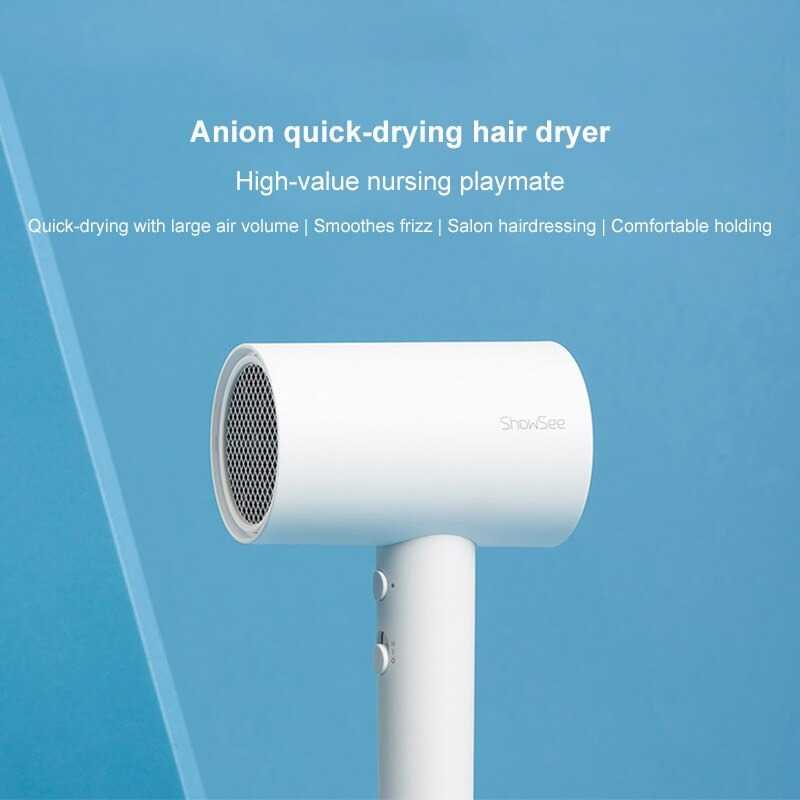 SHOWSEE Anion Hair Dryer A1 Negative Ion 1800W Electric Hair Care Pengering Rambut