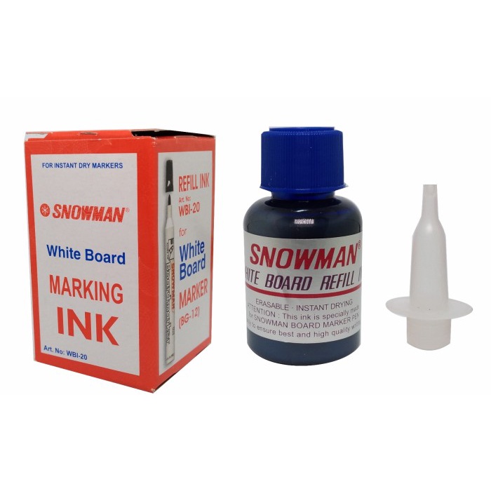

Terbatas Snowman Refill Ink For White Board Marker - Biru [1 Pcs] Sale!!!