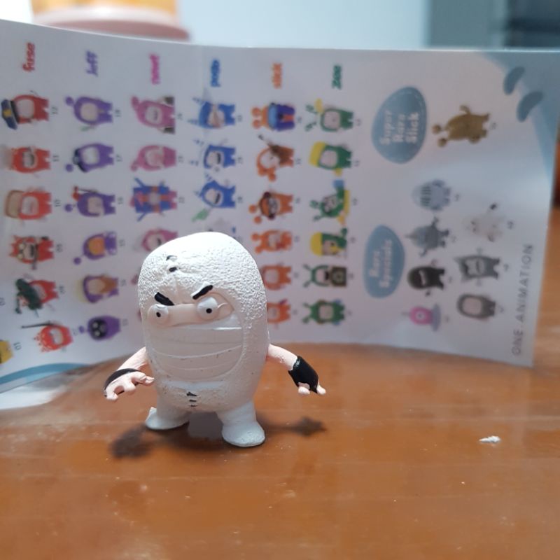action figure oddbods.boneka oddbods.rare specials.white ninja