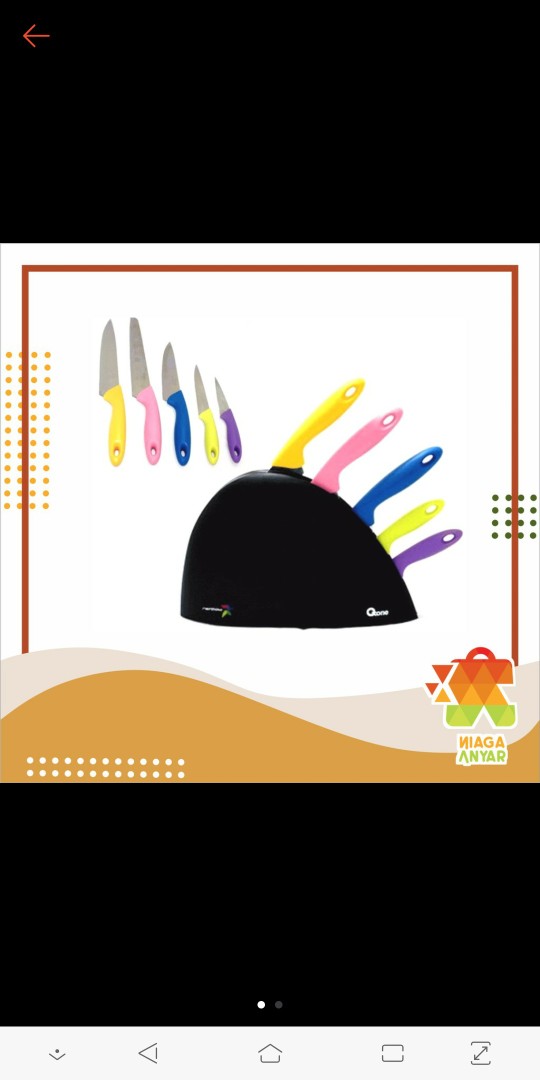 Na Oxone Pisau Dapur Set Rainbow Ox-606 | Ox 606 | Ox606