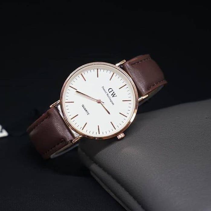 BASMINA_SHOP JUAL JAM TANGAN WANITA PRIA JAM TANGAN DW PRIA / WANITA KECIL MURAH GROSIR - HITAM,