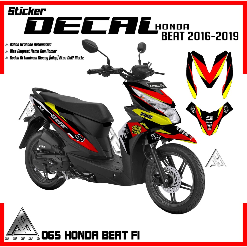 065 DECAL STIKER FULL BODY CUSTOM MOTOR BEAT FI 2019- 2019