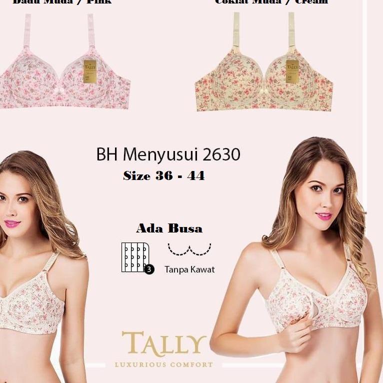 ➯ BH Ibu Hamil Menyusui Model Kancing Tally 2630 / Bra Busa Tanpa Kawat Ibu Hamil Tally2630 ➬
