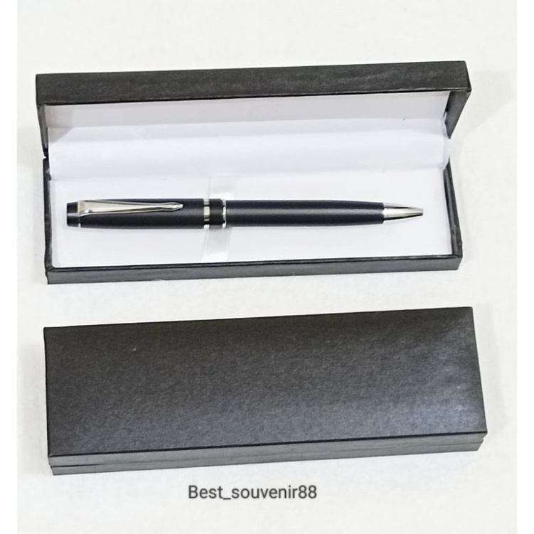 

Bp 018/Pulpen Metal /Pen Exclusif/Ballpoint /Pulpen+Box Hitam /Pen Stainless Model Putar