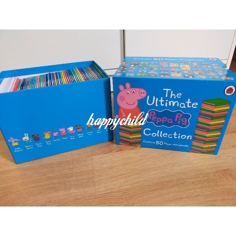 The ultimate peppa pig collection 50 books/buku peppa free DVD/buku impor/buku anak/hapoychild