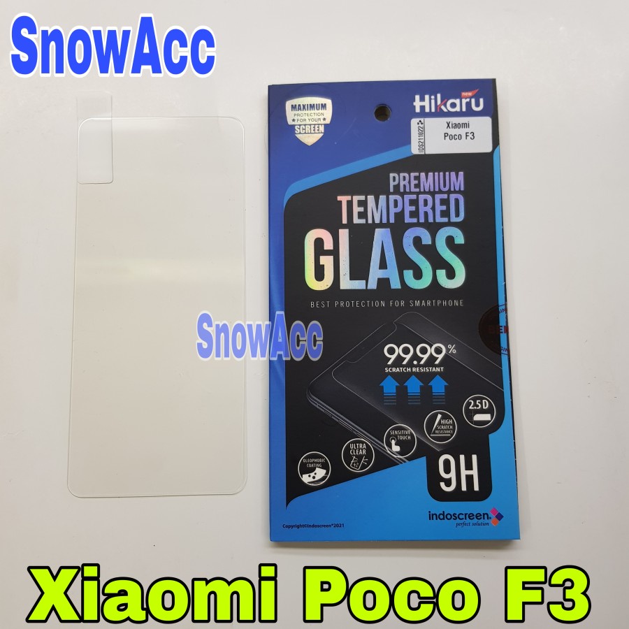 Hikaru Tempered Glass POCO F3 Anti Gores Kaca Screen Protector POCO F3