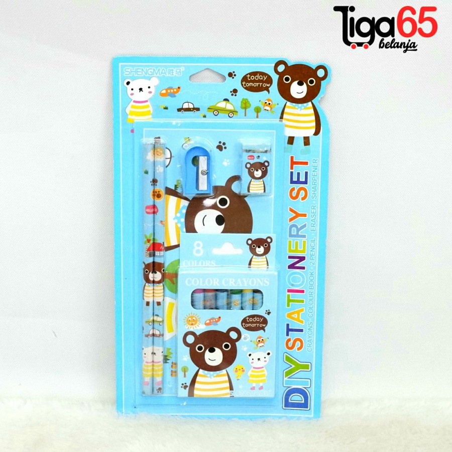 365 STATIONERY SET #40124 Buku &amp; Alat Tulis Anak / Karakter Fancy Gambar Lucu