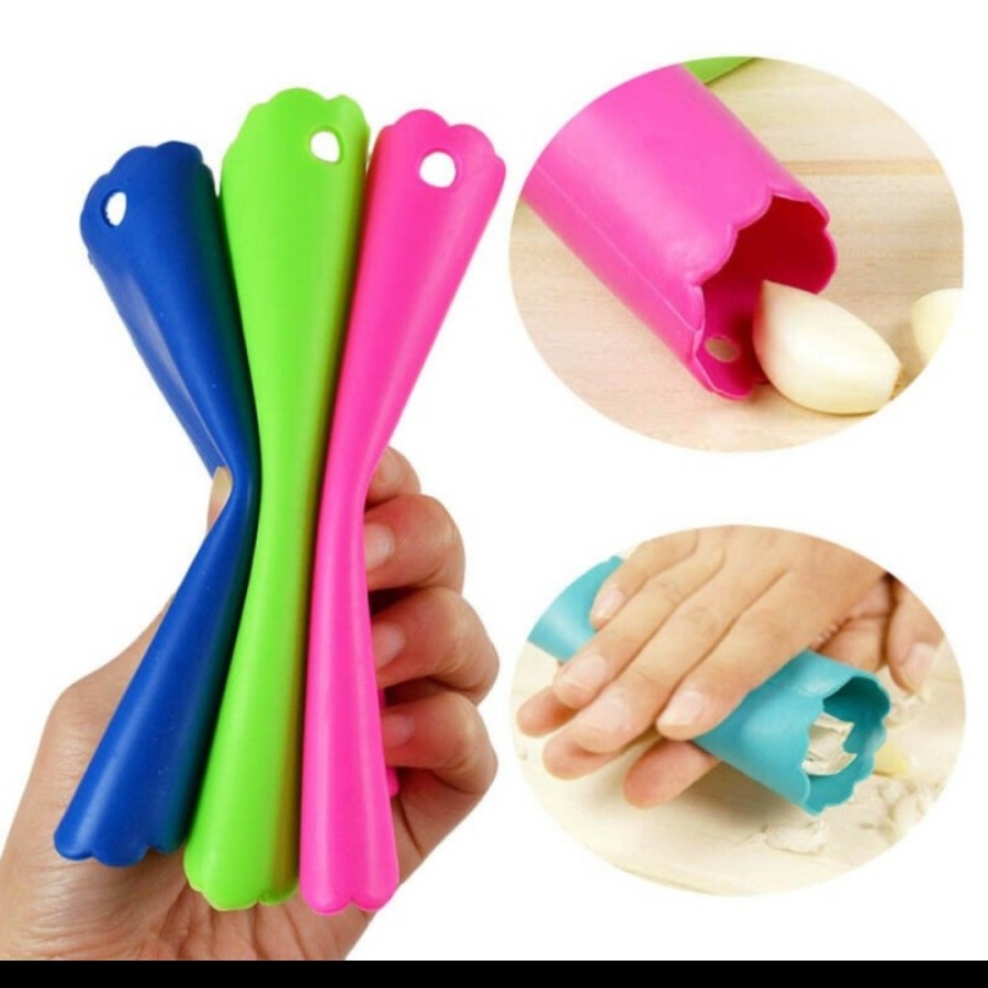 Alat Kupas Kulit Bawang SILIKON ROLL Pengupas - Silicone Peeler Slicer Onion Garlic