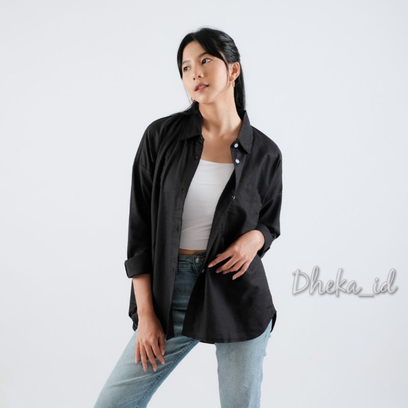 KEMEJA LINEN WANITA OVERSIZE - KALEA SHIRT / OLIVIA SHIRT