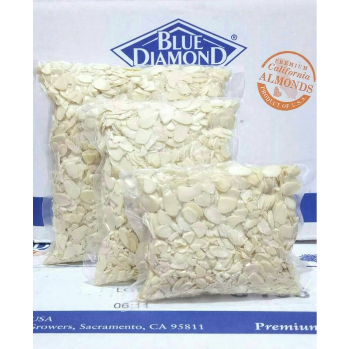 

Siap Krim Almond Slice Roasted / Kacang Almond Slice Panggang Blue Diamond 250Gr