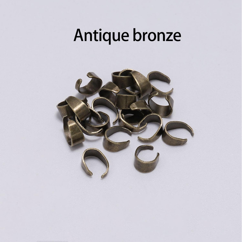 50pcs / Lot Klip Konektor Liontin 7 Warna Untuk Membuat Perhiasan Diy