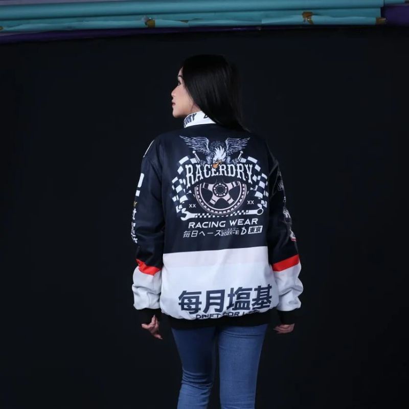 JAKET DISTRO PRIA WANITA - VARSITY JAKET MOTOR NASCAR BOMBER RACING - JAKET WINDBREAKER PRIA ERIGO