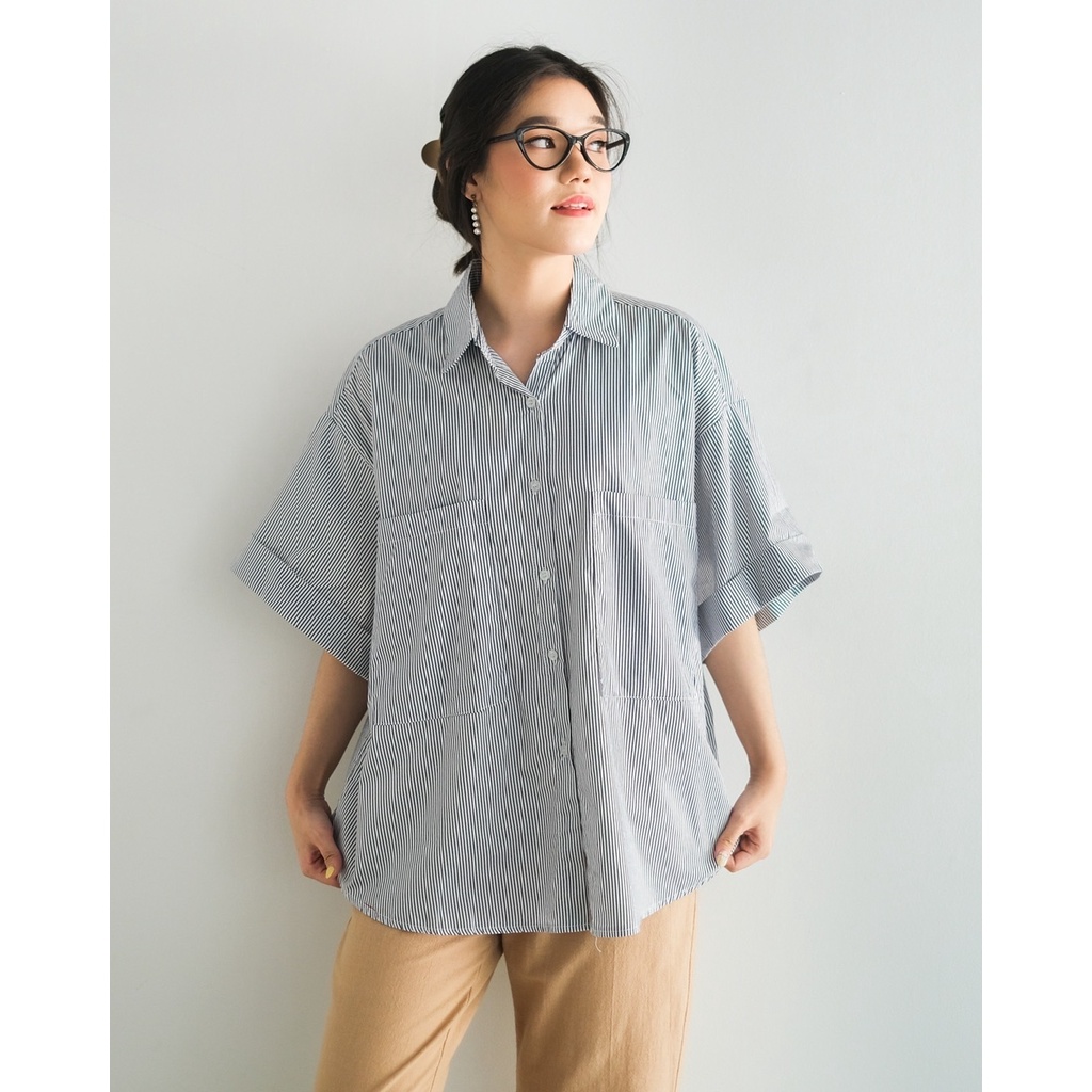 Myrubylicious ZANETA STRIPE SHIRT KODE D 018