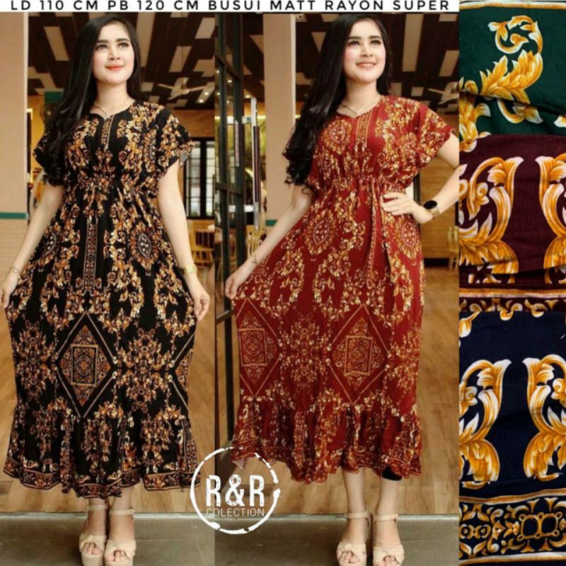 Daster Manohara Sultan Ruffle / Daster Rempel / Daster Busui / Daster Viral / Daster Sultan