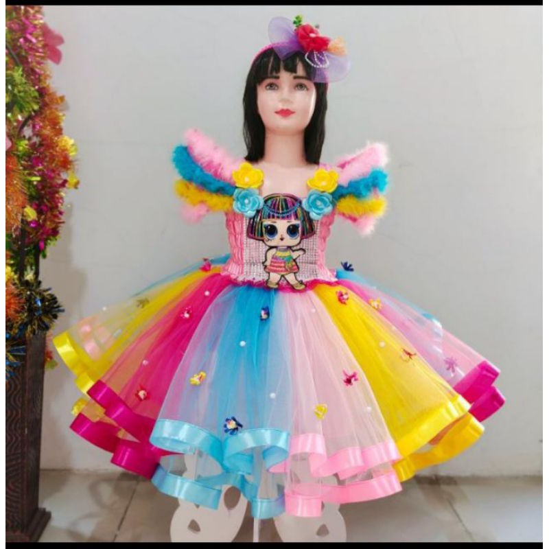 DRESS TUTU ANAK PEREMPUAN/ GAUN TUTU ANAK PEREMPUAN / BAJU ULANG TAHUN ANAK / KOSTUM ULANG TAHUN ANA