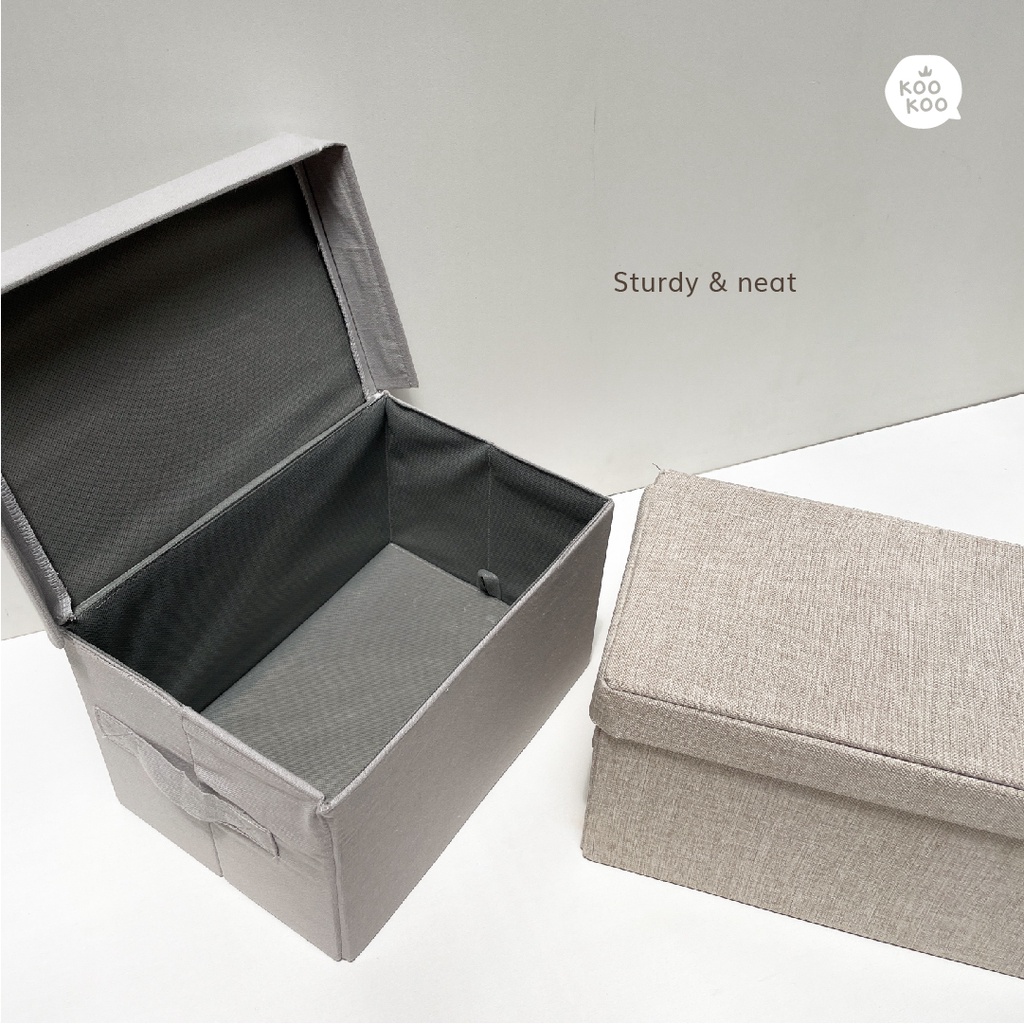 IAMKOOKOO Foldable Storage Box Organizer / Kotak Penyimpanan Serbaguna [Dae Box]