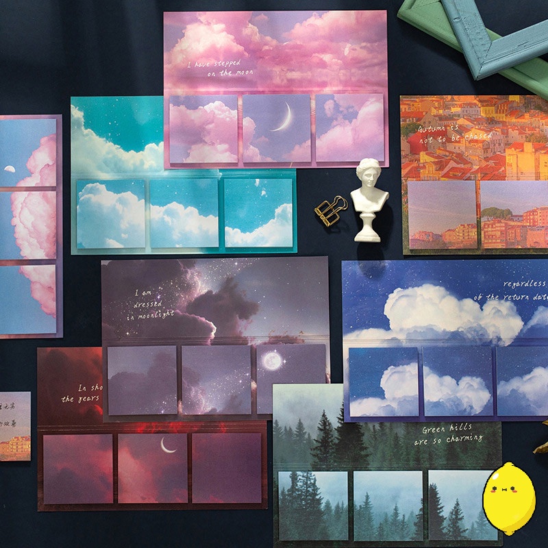 

Sticky Notes Set Galaxy and Love Series