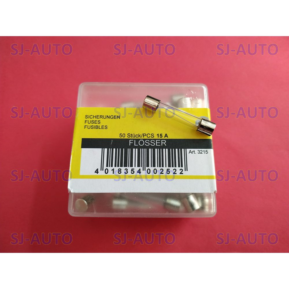 Sekring Tabung Flosser 15A