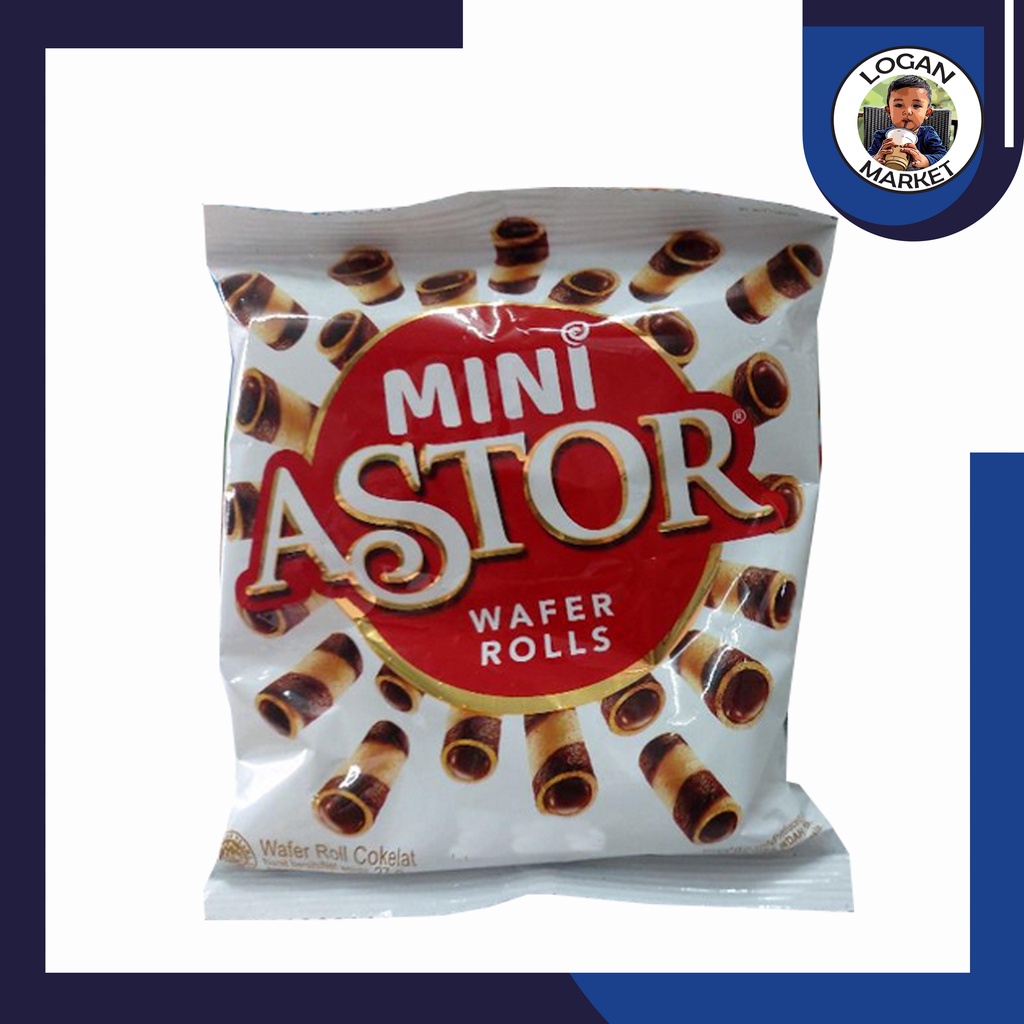 Astor Mini Wafer Stick Stik Roll Box Isi 10 Sachet Pcs 10Pcs