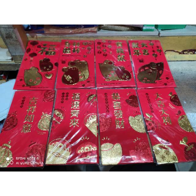 

Kertas angpao terlaris dan termurah 1pak isi 6lembar