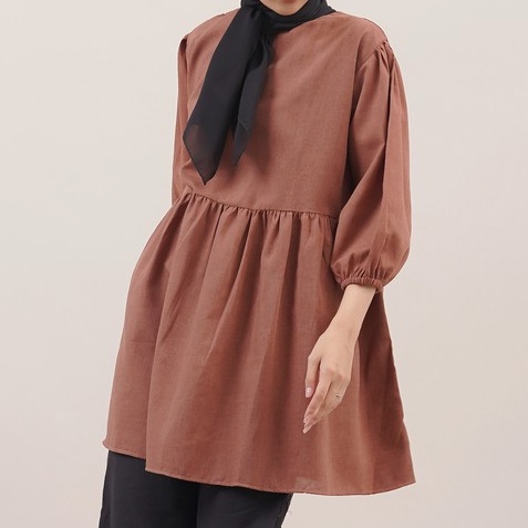 BLOUSE ANYA MIDI DRESS TUNIK KATUN SUPERNOVA PREMIUM B419