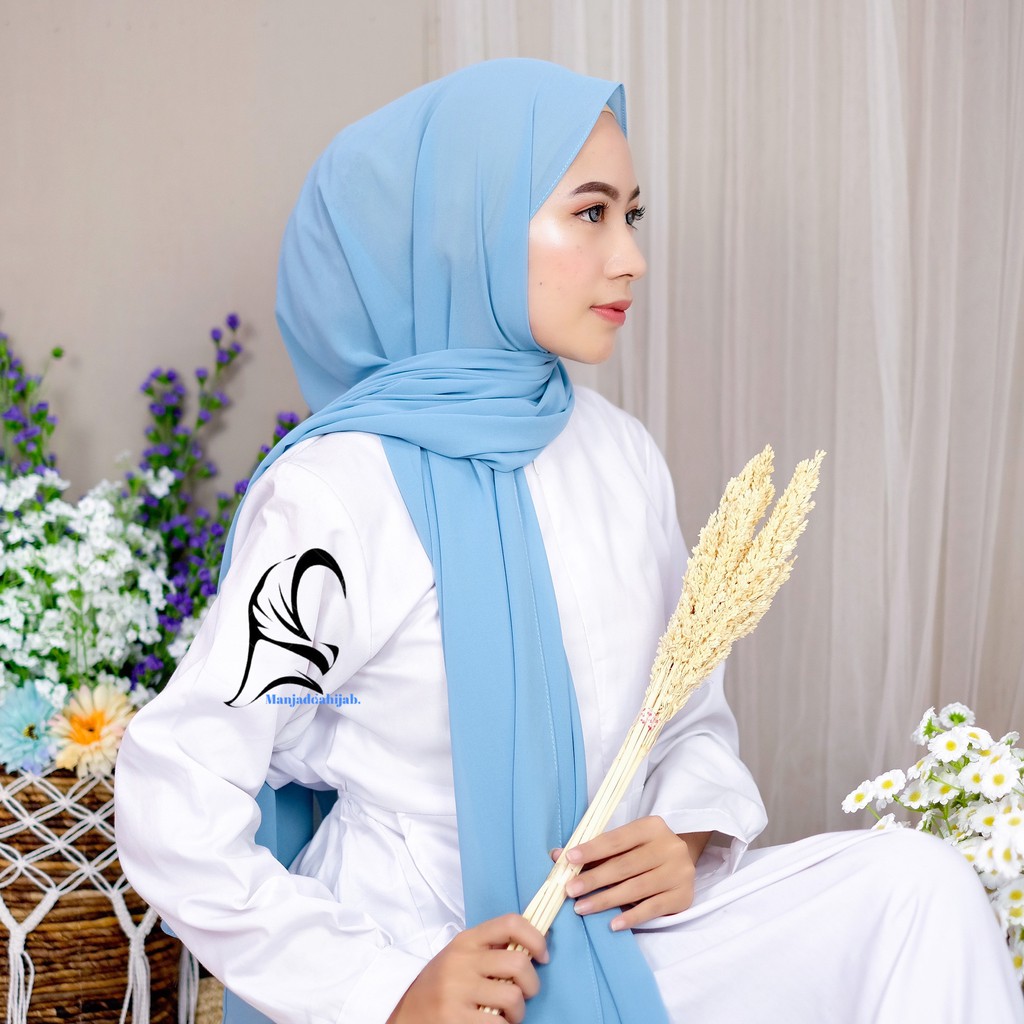 PASHMINA TALI&KARET CERUTY 180x75 CM KATALOG 2-BiruWardah(180x75)