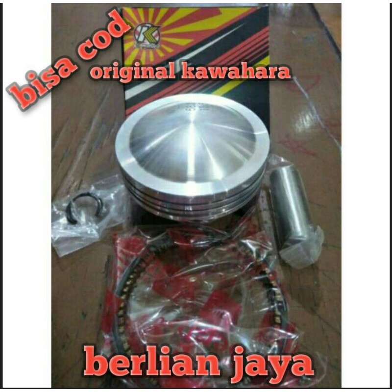 Seher/piston kit kawahara uk 58/58,5/59/60 pin 13 buat motor beat,Jupiter z,kharisma,supra,revo,blad