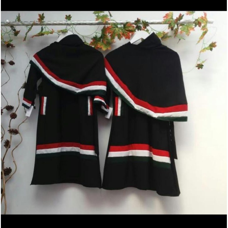 gamis palestina anak set krudung