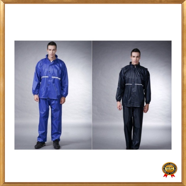 GS8 Jas Hujan Outdoor Waterproof Mantel Baju Hujan Jas Ujan Pria wanita Dewasa Pole Jas Hujan Motor Size BIASA JUMBO Jas Hujan Pengendara Motor RHODEY T1 Black Berkualitas