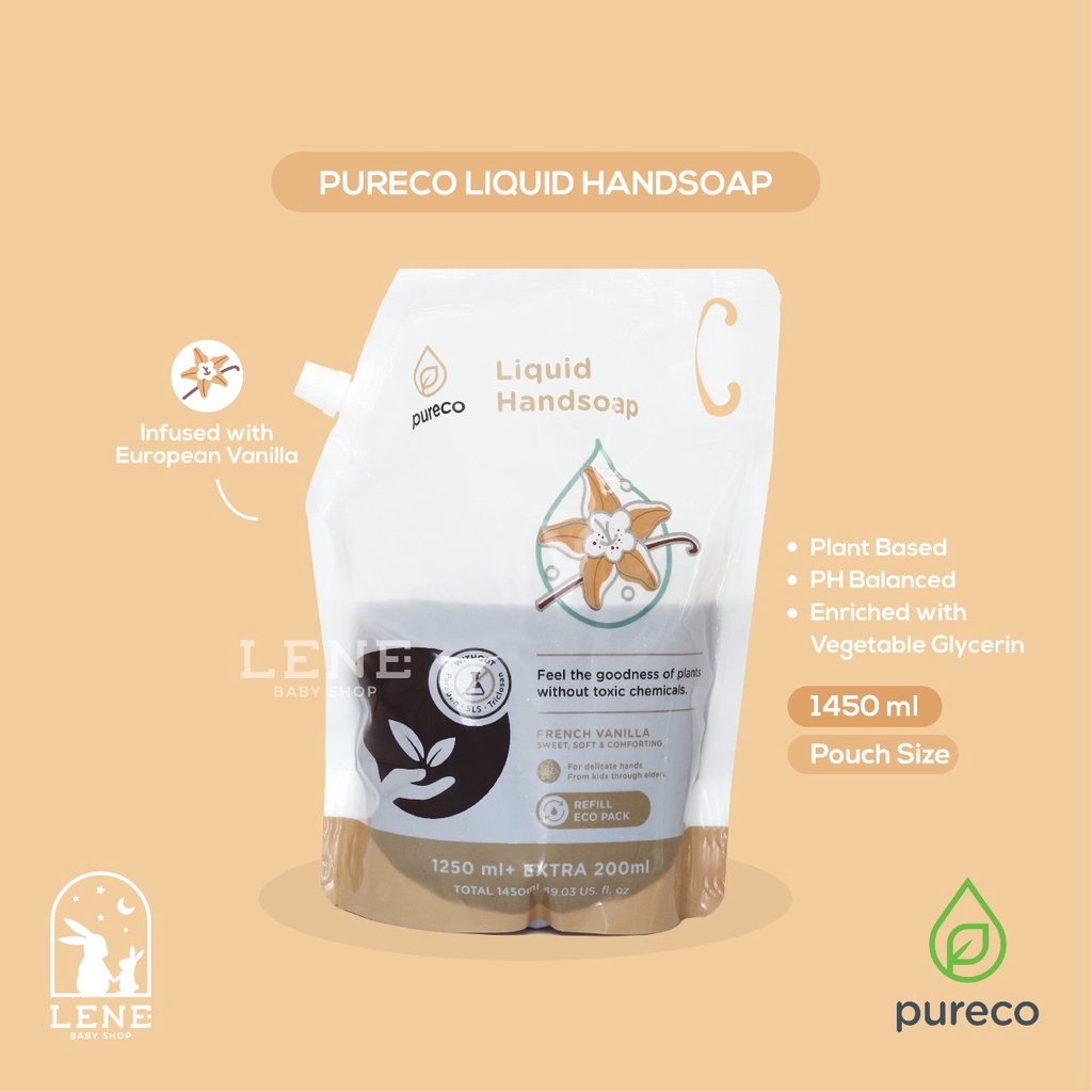 Pureco Liquid Handsoap Pouch Size 1450ml