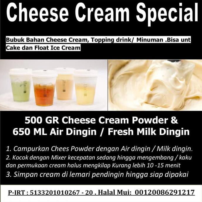 

Bubuk Cream Cheese Instan SPECIAL -1 Kg Topping cream cheese tea SP STOK TERBATAS